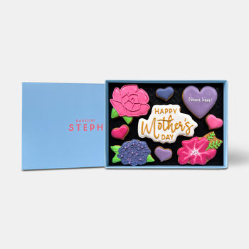 Personalised Mother's Day Floral Letterbox Iced Cookies, 4 of 11