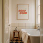 Bisou Bisou French Retro Giclée Art Print, thumbnail 4 of 4