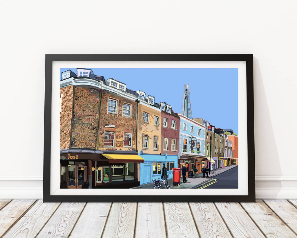 Bermondsey Street, London Illustration Art Print, 1 of 2