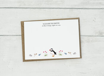 Personalised Puffin Notelet Set, 3 of 5