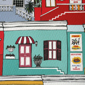 Colourful Cape Town Houses Art Print, 3 of 6