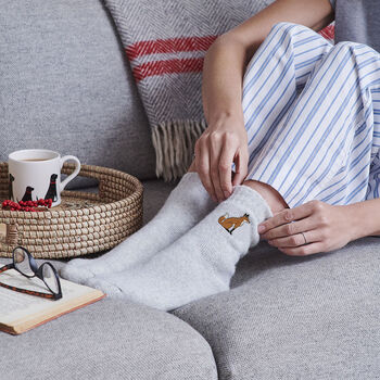 Countryside Fox Wool Socks Ideal Gift For Dog Walkers And Nature Enthusiasts, 3 of 11