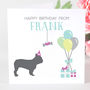 Personalised Dog Breed Birthday Card, thumbnail 2 of 4