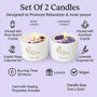 Candle Gift Set With Gemstones / Lavender English Rose, thumbnail 3 of 9