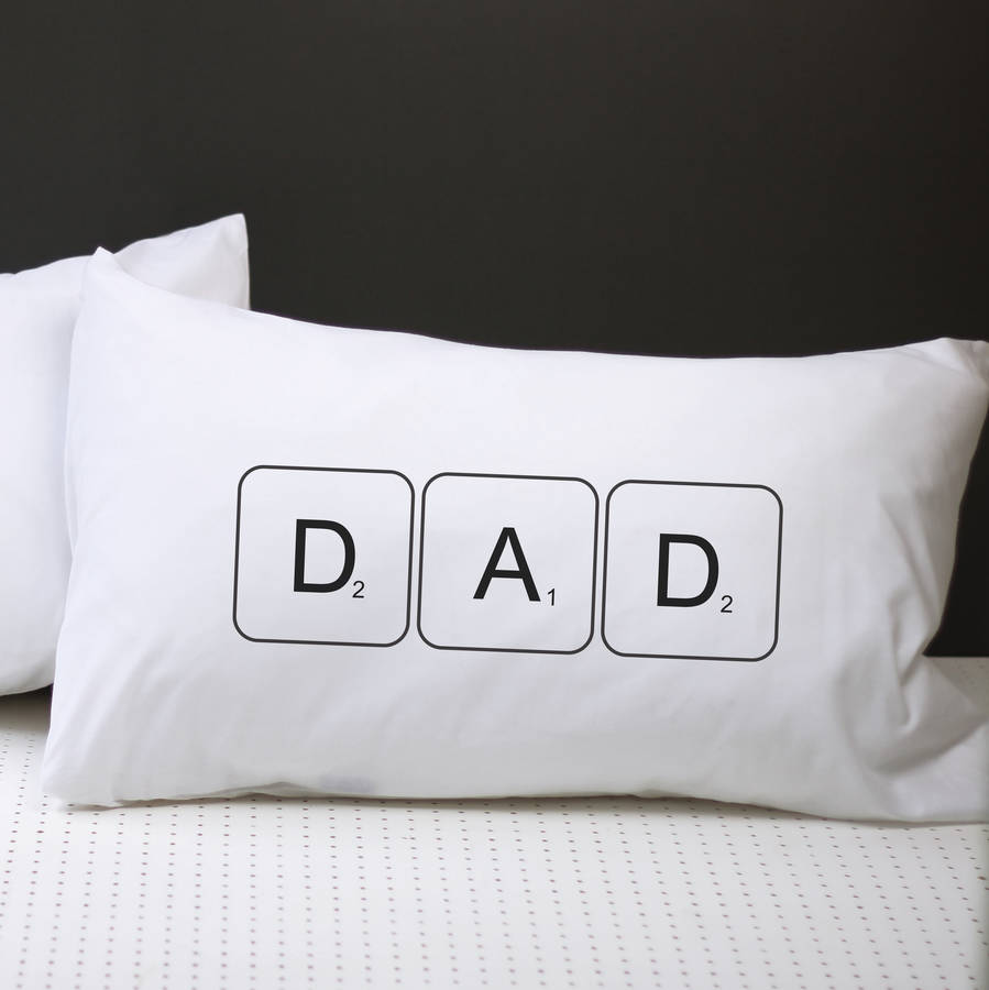 Scrabble Dad Or Mum Pillow Case By A Piece Of Notonthehighstreet Com