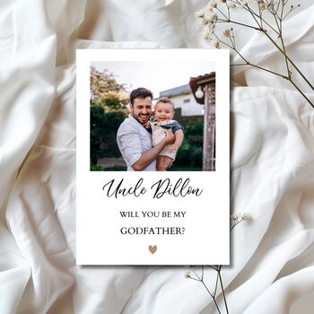 Godmother Photo Proposal Card, Godparents Proposal Photo Card, Godfather Proposal, 6 of 7