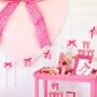 Felt Heart And Bows Party Banner, thumbnail 1 of 4