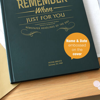 Personalised Just For You Newspaper Book, 2 of 12