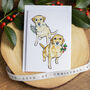 Yellow Labradors Christmas Card, thumbnail 1 of 7