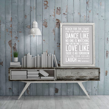Inspiring Wonderful Words Poster Or Canvas, 3 of 11