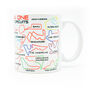 Grand Prix 2025 Circuits White Edition Mug, thumbnail 4 of 5