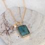 The Duo Emerald Necklace, thumbnail 1 of 12
