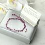Beauty Of Friendship Keepsake Card With Bracelet, thumbnail 1 of 4