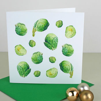 Christmas Card With ' Sprouts ' Illustration, 3 of 3