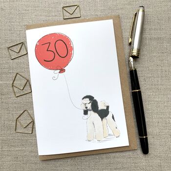 Personalised Poodle Birthday Card, 5 of 7