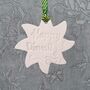Starburst Shaped Happy Diwali Clay Decoration, thumbnail 1 of 4