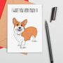 I Wuff You Dog Love Card, thumbnail 1 of 2