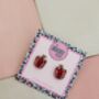 Bell Pepper Glitter Resin Studs / Veggie Lover Gift / Cute Statement Jewellery / Fun Accessories, thumbnail 4 of 5