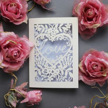 Papercut Love Card, 6 of 9