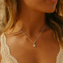 Dainty Silver Ammonite Fossil Necklace, thumbnail 1 of 3