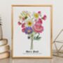 Personalised Birth Flower Grandma's Bunch Print, thumbnail 7 of 9