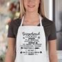 Gingerbread Recipe Christmas Apron, thumbnail 1 of 4