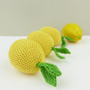 stuffed lemon toy