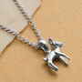 Sterling Silver Baby Deer Necklace, thumbnail 2 of 4