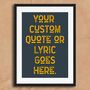 Personalised Vintage Style Quote Art Print, thumbnail 2 of 5
