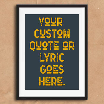Personalised Vintage Style Quote Art Print, 2 of 5