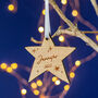Personalised Star Christmas Tree Bauble, thumbnail 6 of 7
