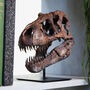 T Rex Dinosaur Skull Hand Painted 3D Model Statue Gifts For Him, thumbnail 1 of 4
