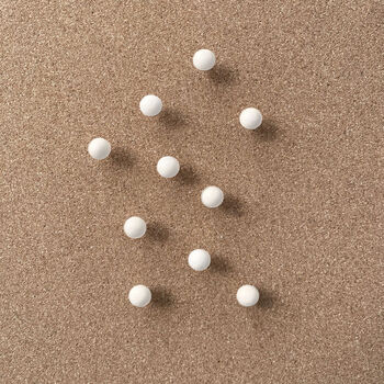 Wooden Ball Cork Board Pins Pack Of 10, 2 of 5
