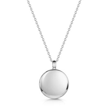 Diamond Round Ashes Urn Necklace 925 Sterling Silver, 6 of 6