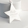 Personalised Christening Star Decoration, thumbnail 1 of 3
