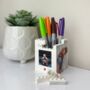 Personalised Daddy And Me Lego® Brick Pencil Pot Desk Tidy, thumbnail 3 of 6