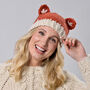 Adult Fox Hat Easy Crochet Kit, thumbnail 4 of 9