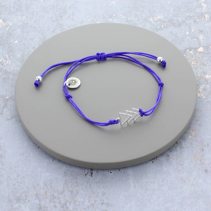 Geometric Sterling Silver Friendship Bracelet By Francesca Rossi Designs