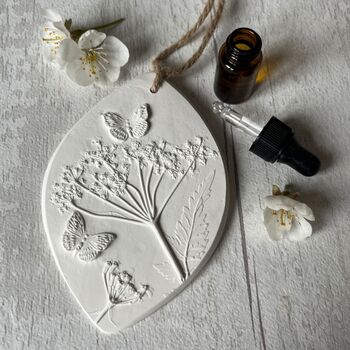 Butterflies And Cow Parsley Gift Botanical Home Air Freshener, 4 of 5