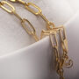 Paper Clip Chain In Gold Plated, thumbnail 1 of 4