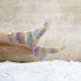 Embroidered Rainbow Snug Socks, thumbnail 3 of 6