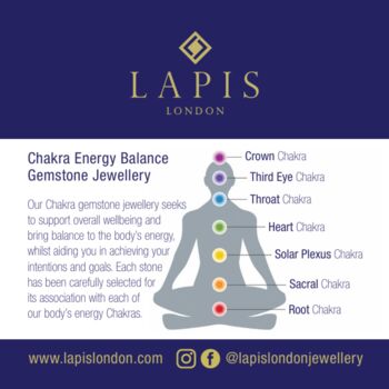 Chakra Energy Balance Gemstone And Gold Bead Necklace, 7 of 10