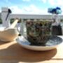 Large Cup And Saucer In William Morris Black Strawberry Thief Design, thumbnail 12 of 12