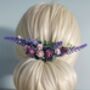 Lavender Flower Hair Comb, thumbnail 3 of 8