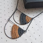 Statement Silver Arc Necklace, thumbnail 7 of 8