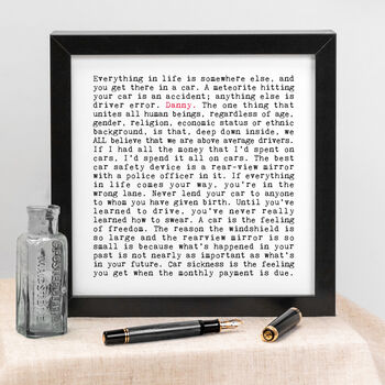 Car Quotes Print, Car Lover Gift, 4 of 10
