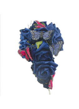 Hair Fascinator In Royal Blue Or Ivory, 3 of 6
