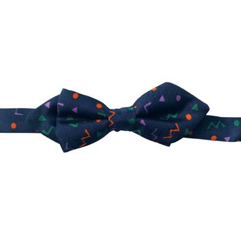 Herbie Blue Silk Toddler And Boy's Bow Tie, 2 of 5