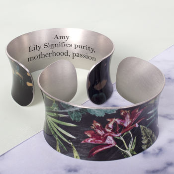 Personalised Birth Flower Jewellery Bracelet Gift, 2 of 2