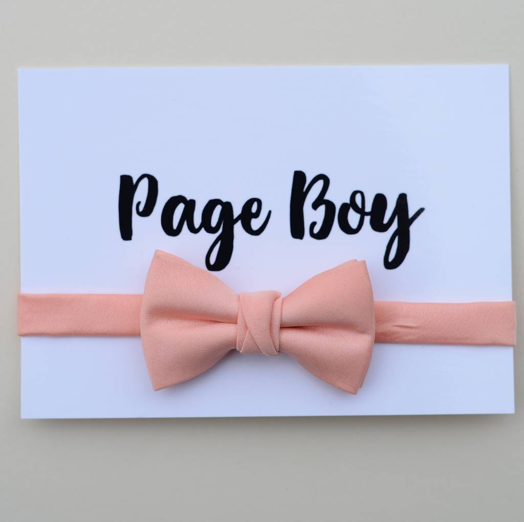 page boy wedding bow tie by matchimony